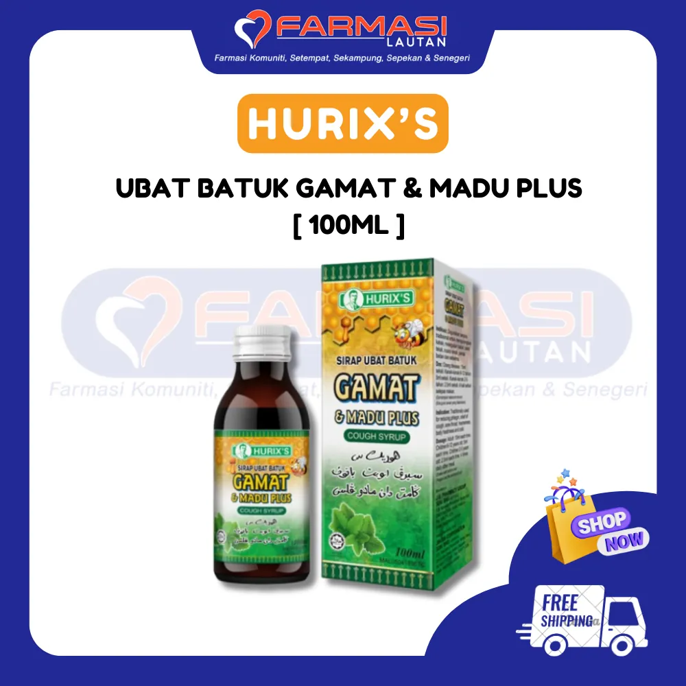 HURIX'S UBAT BATUK GAMAT & MADU PLUS 100 ML