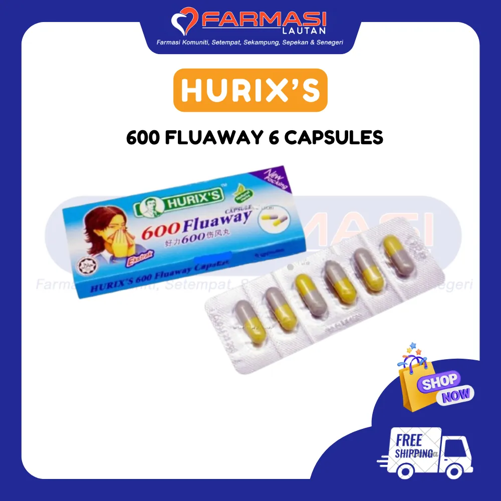 HURIX'S 600 FLUAWAY 6 CAPS