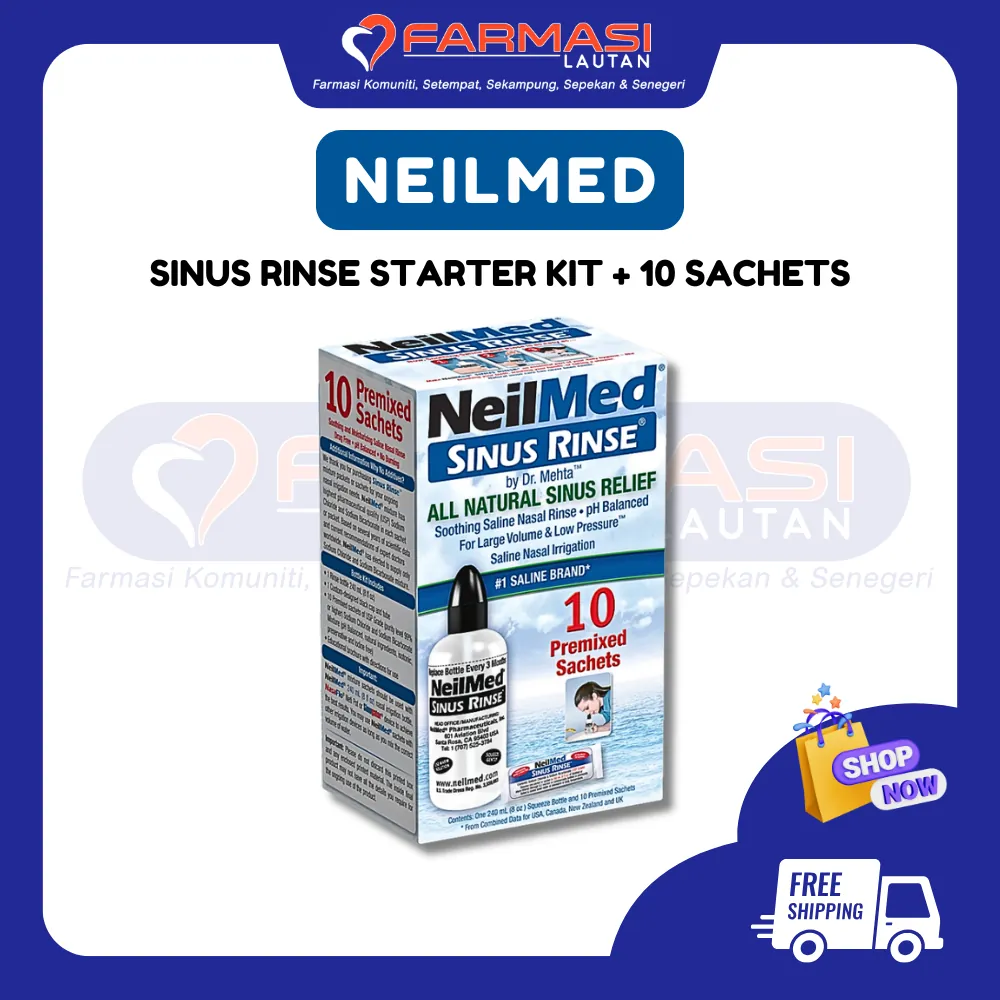 NEILMED SINUS RINSE STARTER KIT +10 SCHTS