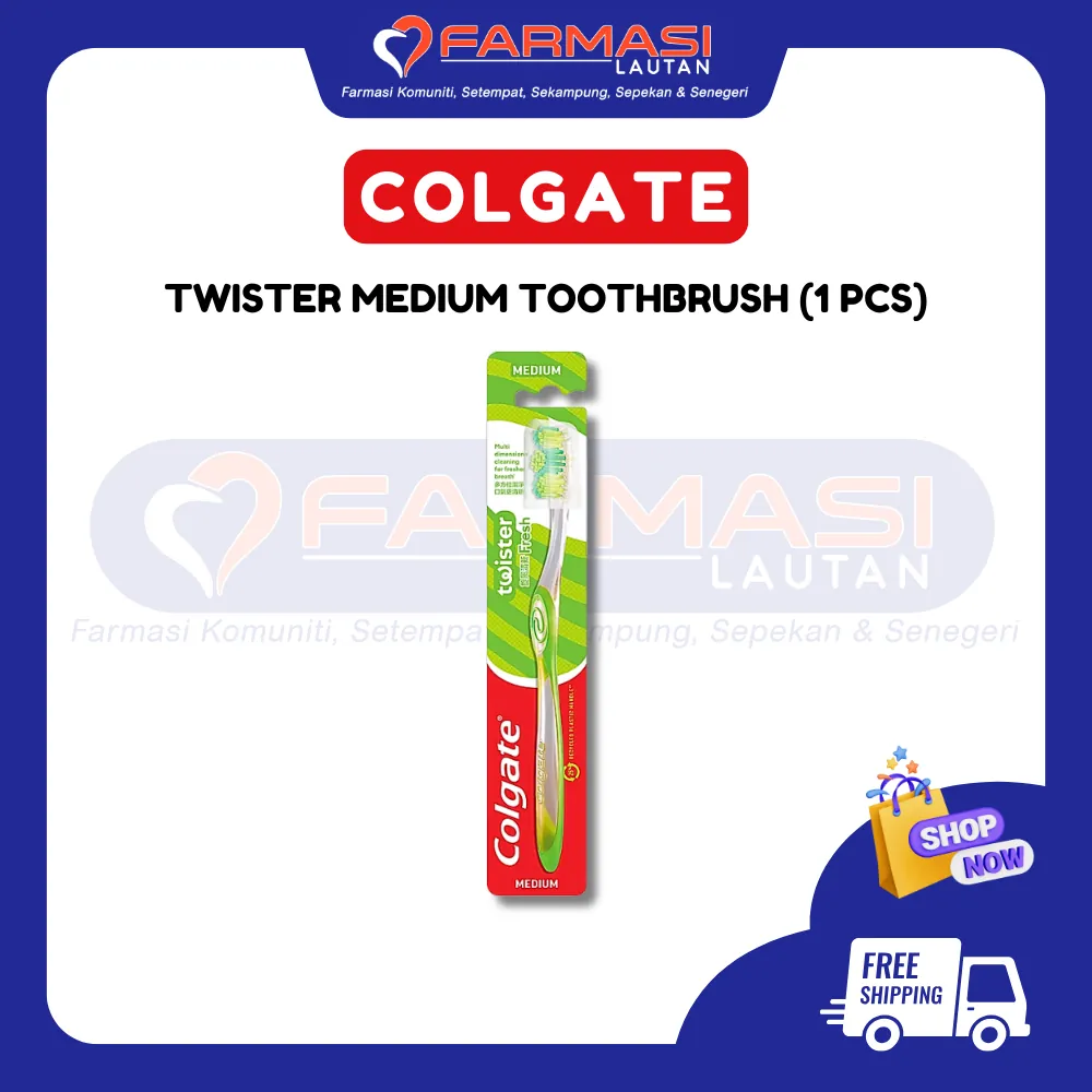 COLGATE TWISTER MEDIUM TOOTHBRUSH 1 PCS
