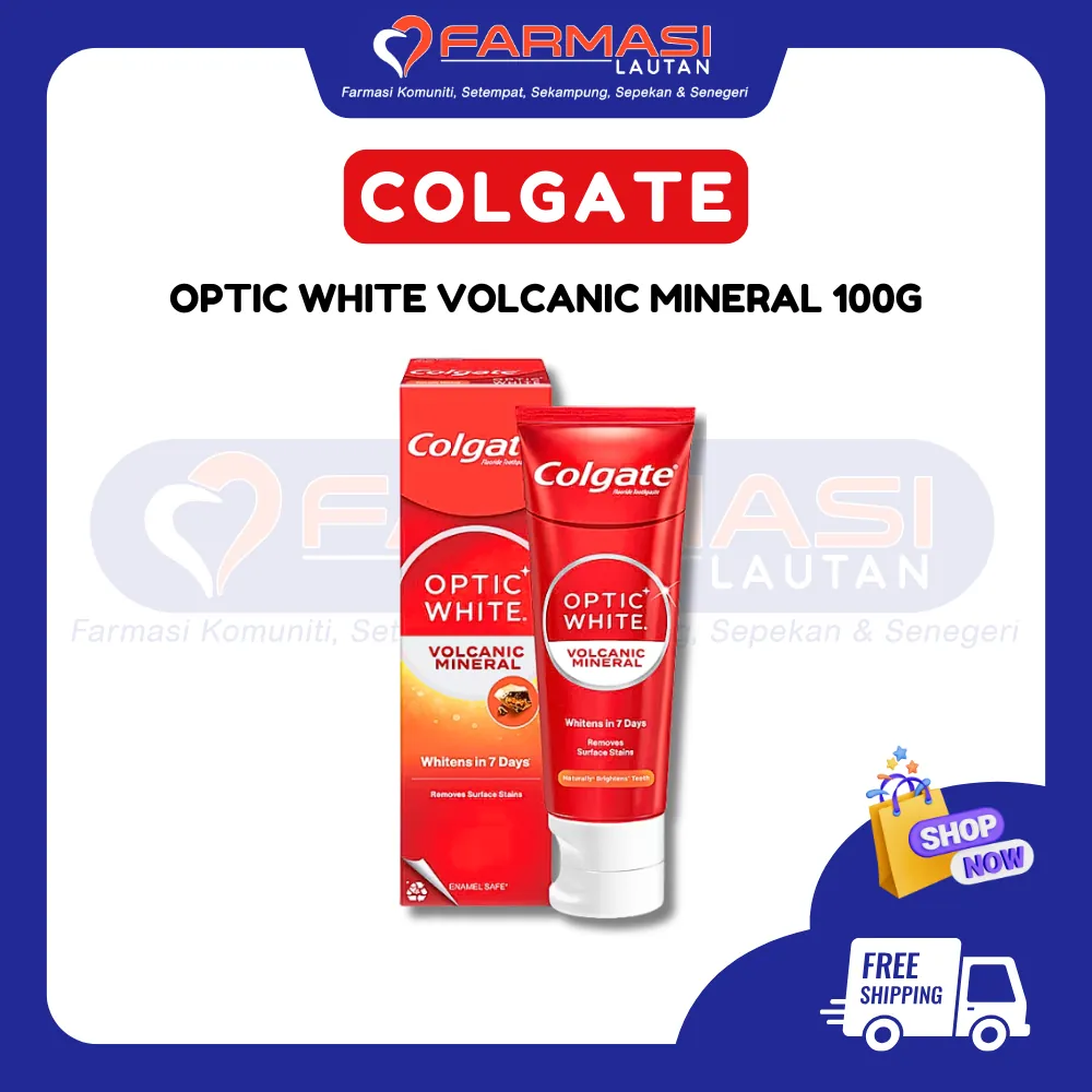 COLGATE OPTIC WHITE VOLCANIC MINERAL 100 G