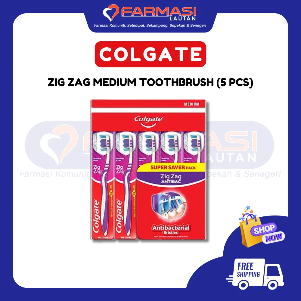 COLGATE ZIGZAG MEDIUM TOOTHBRUSH B3F2