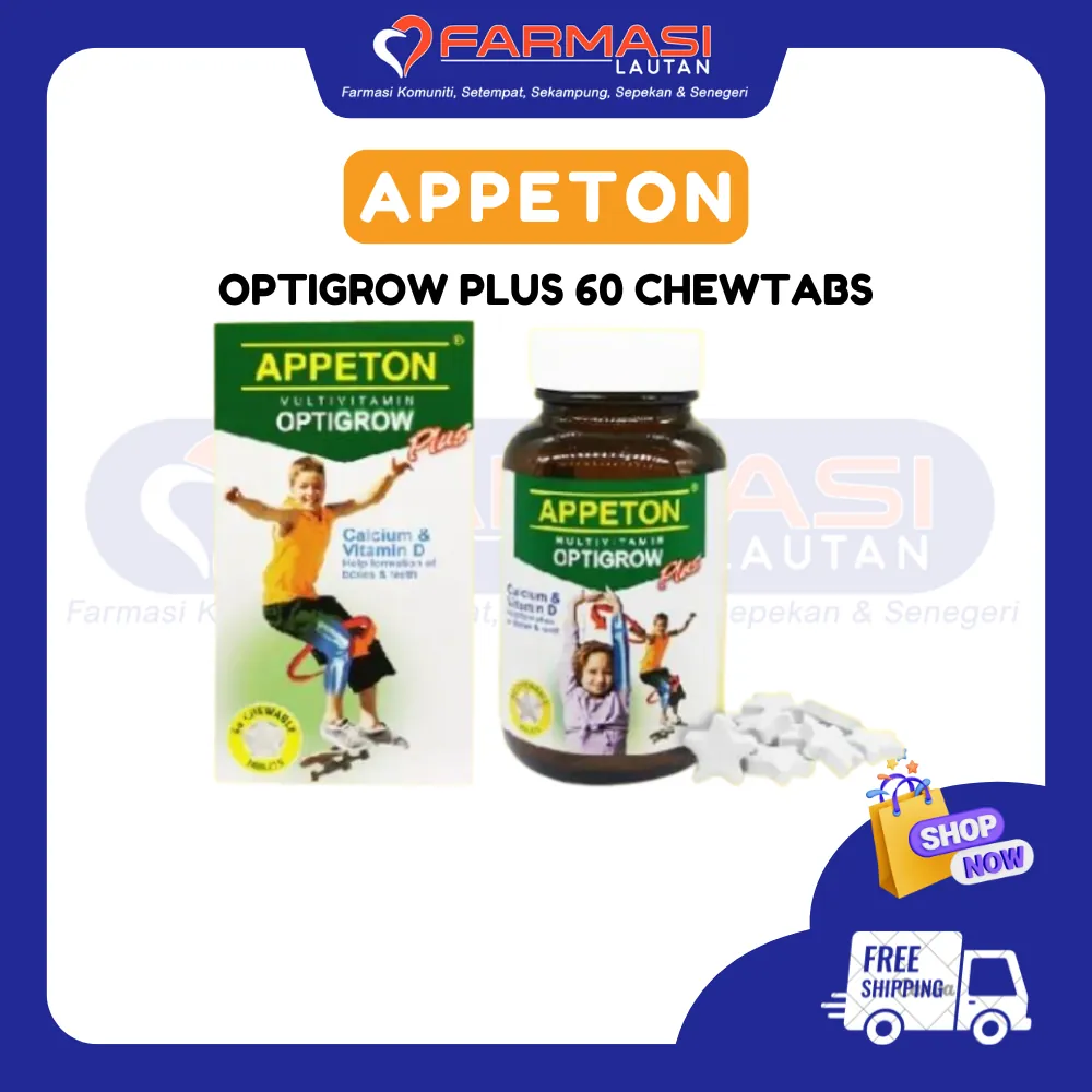APPETON OPTIGROW PLUS 60 CHWTABS