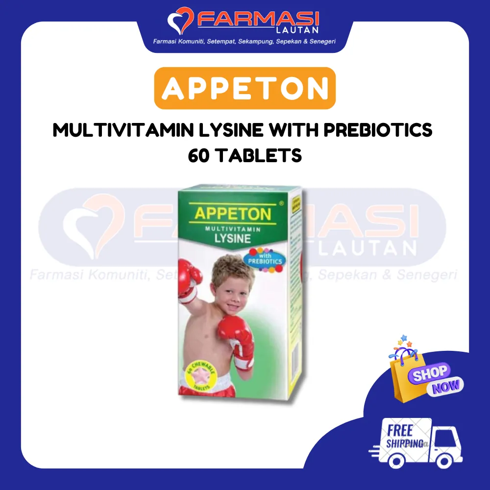 APPETON LYSINE WITH PREBIOTICS 60 CHWTABS