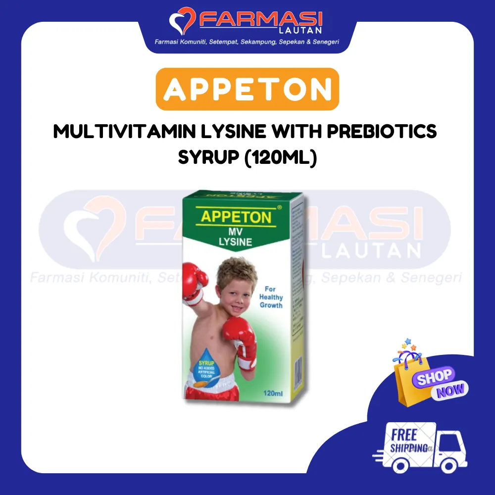 APPETON LYSINE 120 ML SYRUP