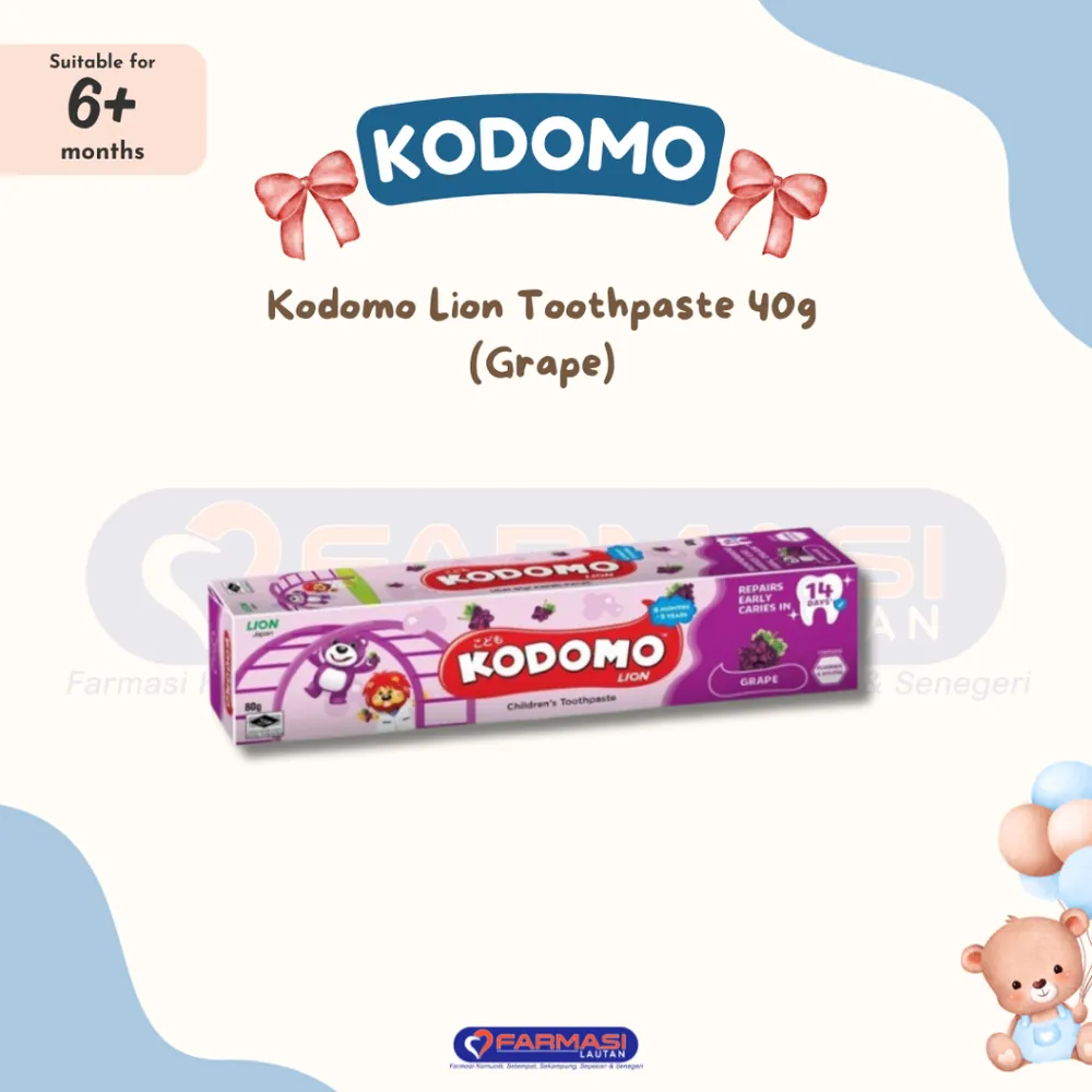 KODOMO LION TOOTHPASTE GRAPE 40 G
