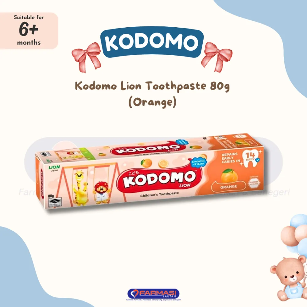 KODOMO LION TOOTHPASTE ORANGE 80 G