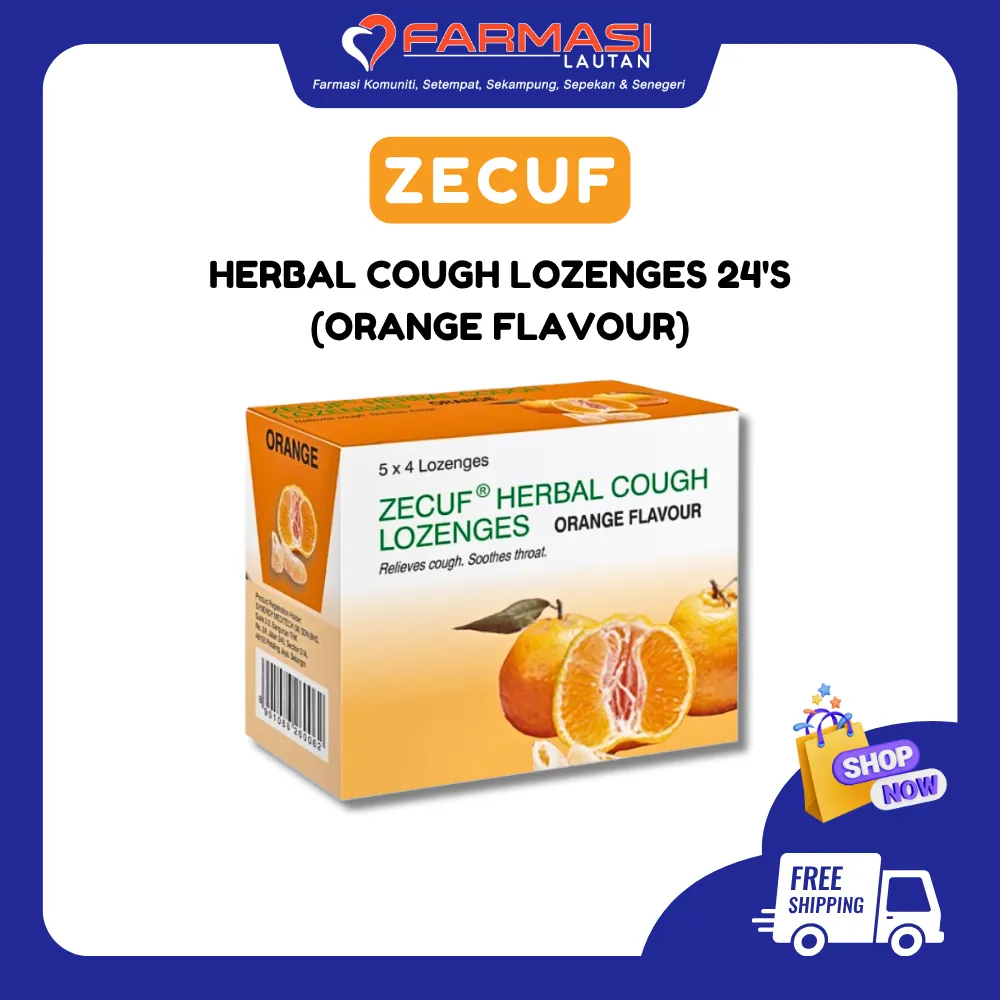 ZECUF HERBAL COUGH ORANGE 20 LZGS