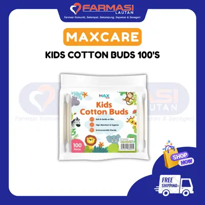 MAXCARE KIDS COTTON BUDS 100'S