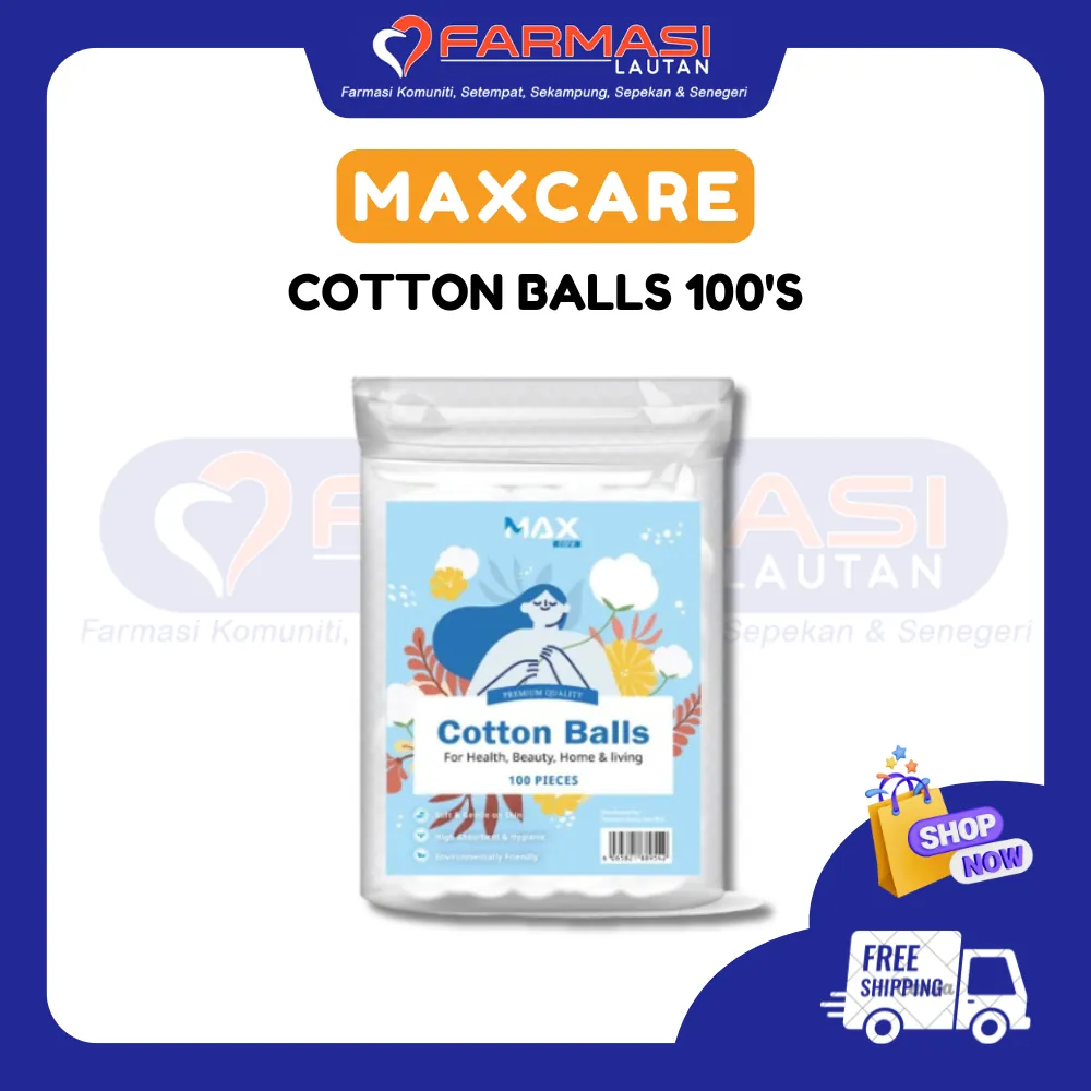 MAXCARE COTTON BALLS 100'S
