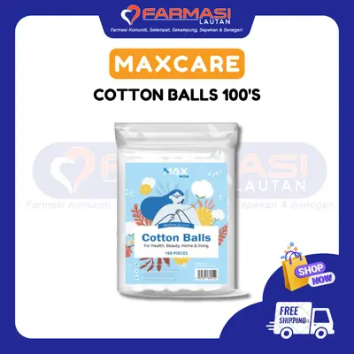 MAXCARE COTTON BALLS 100'S