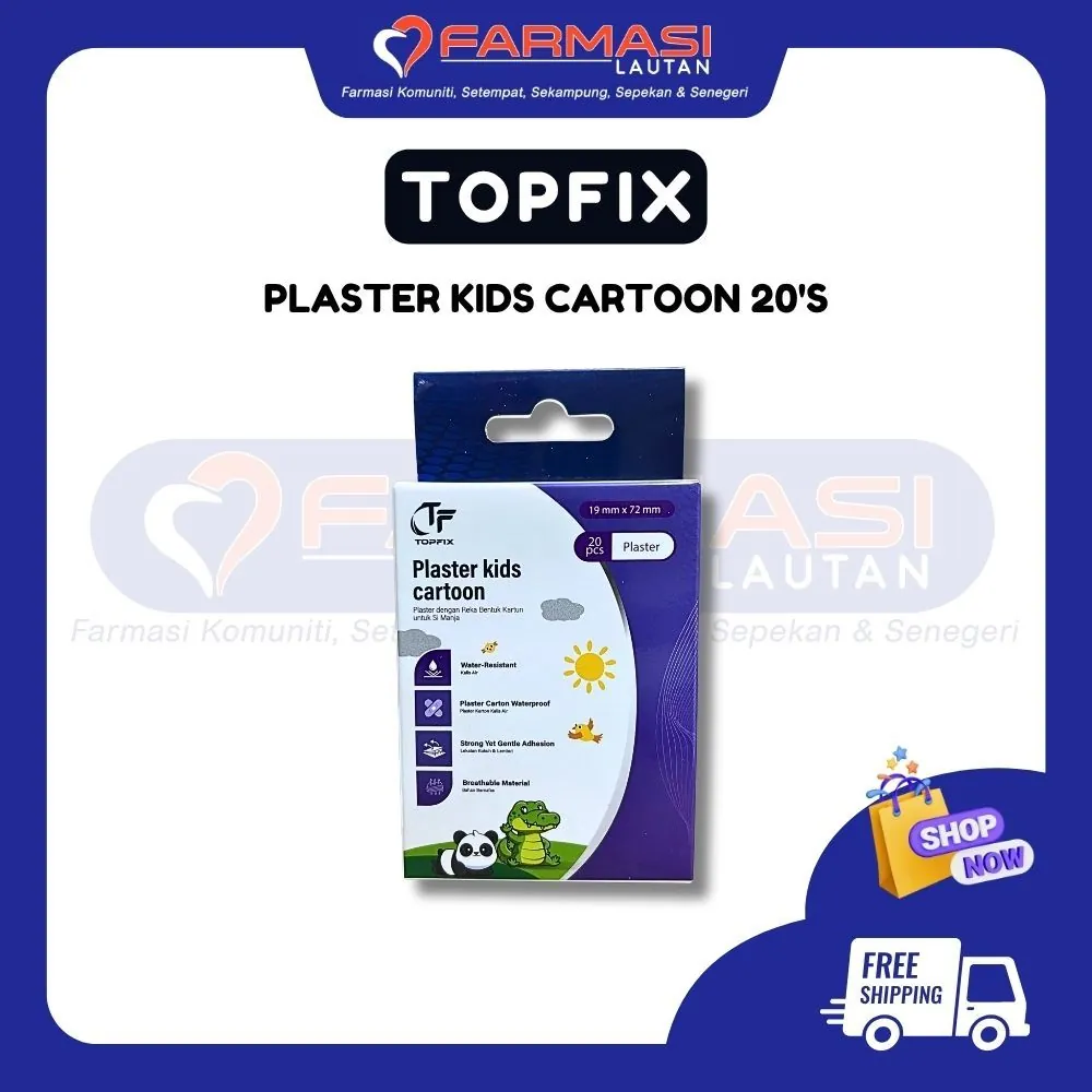 TOPFIX PLASTER KIDS CARTOON 20'S