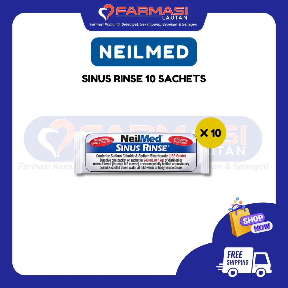 NEILMED SINUS RINSE 10 PREMIXED SCHTS