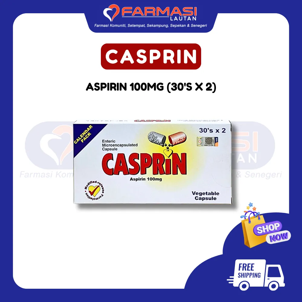 YSP CASPRIN 100 MG 60 VCAPS
