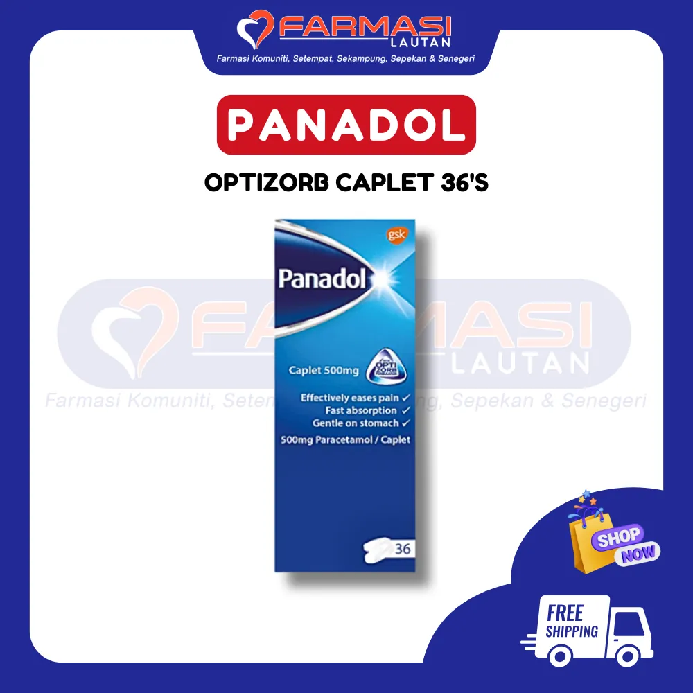 PANADOL OPTIZORB 500 MG 36 CAPLETS