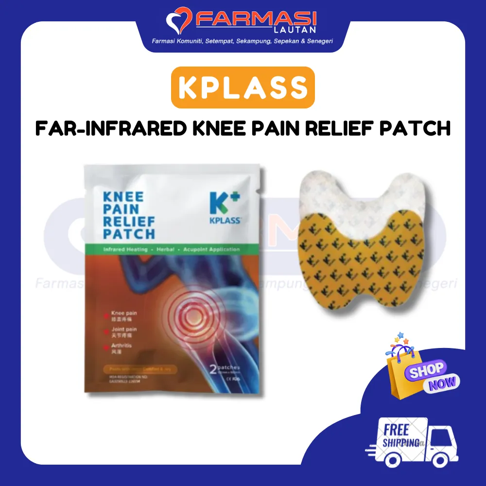 KPLASS KNEE PAIN RELIEF PATCH 130 MM X 100 MM 2 PCS
