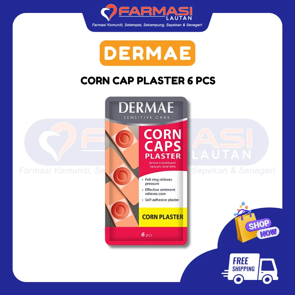 DERMAE CORN CAPS PLASTERS 6'S