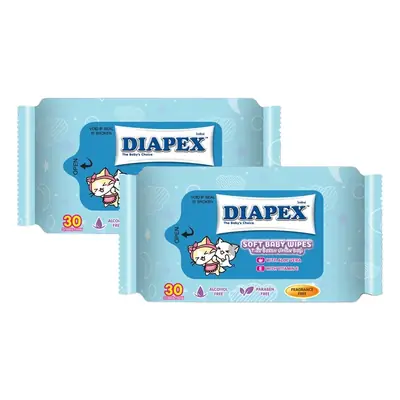 Diapex Soft Baby Wipes 30 PCS TP