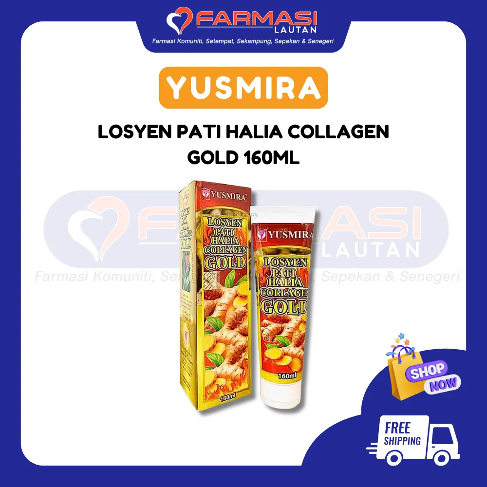 YUSMIRA LOSYEN PATI HALIA COLLAGEN GOLD 160 ML