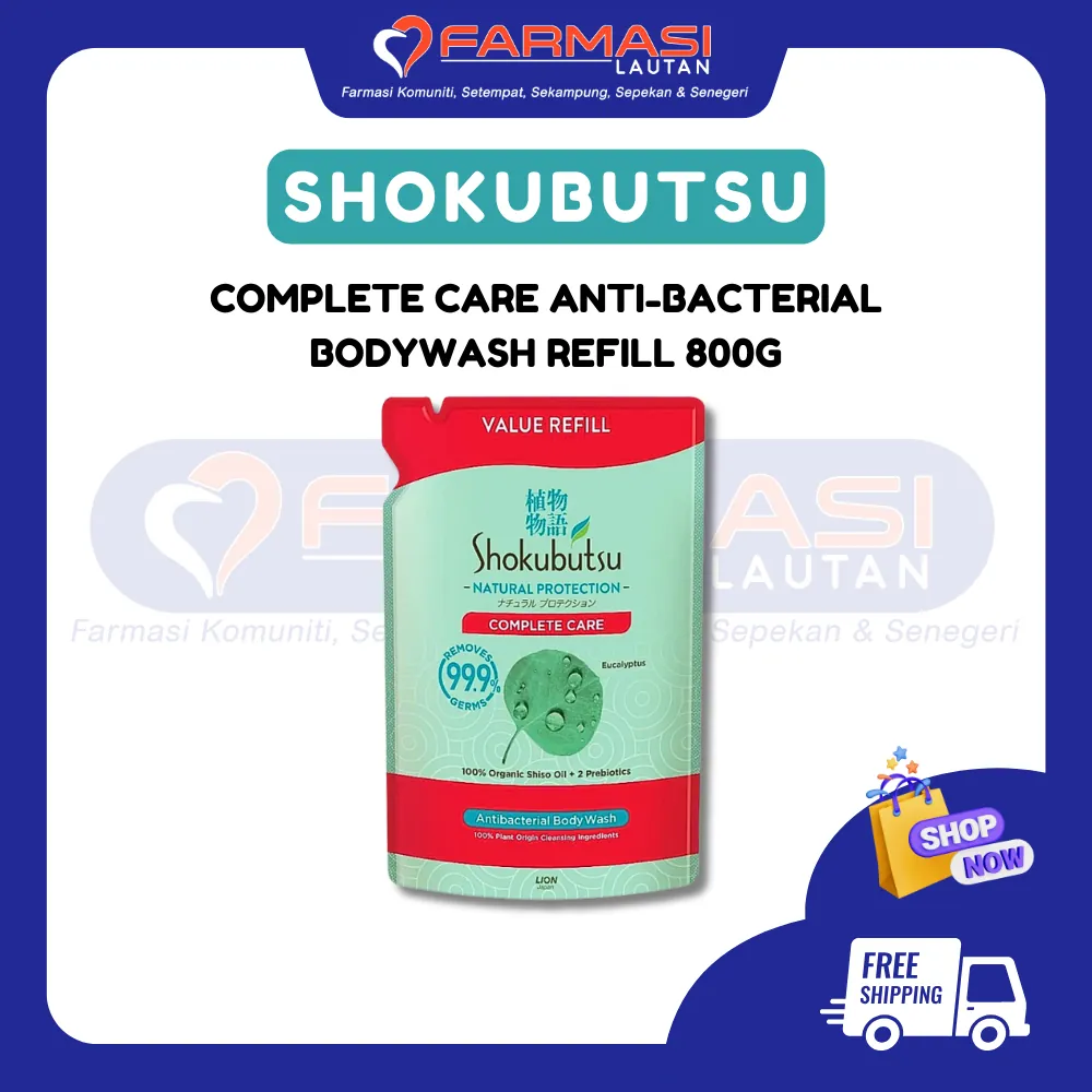 SHOKUBUTSU NATURAL PROTECTION BODYWASH COMPLETE CARE 800 G