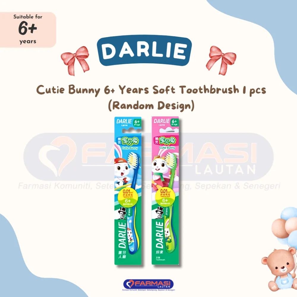 DARLIE TOOTHBRUSH CUTIE BUNNY 6+ YEARS SOFT 1 PCS