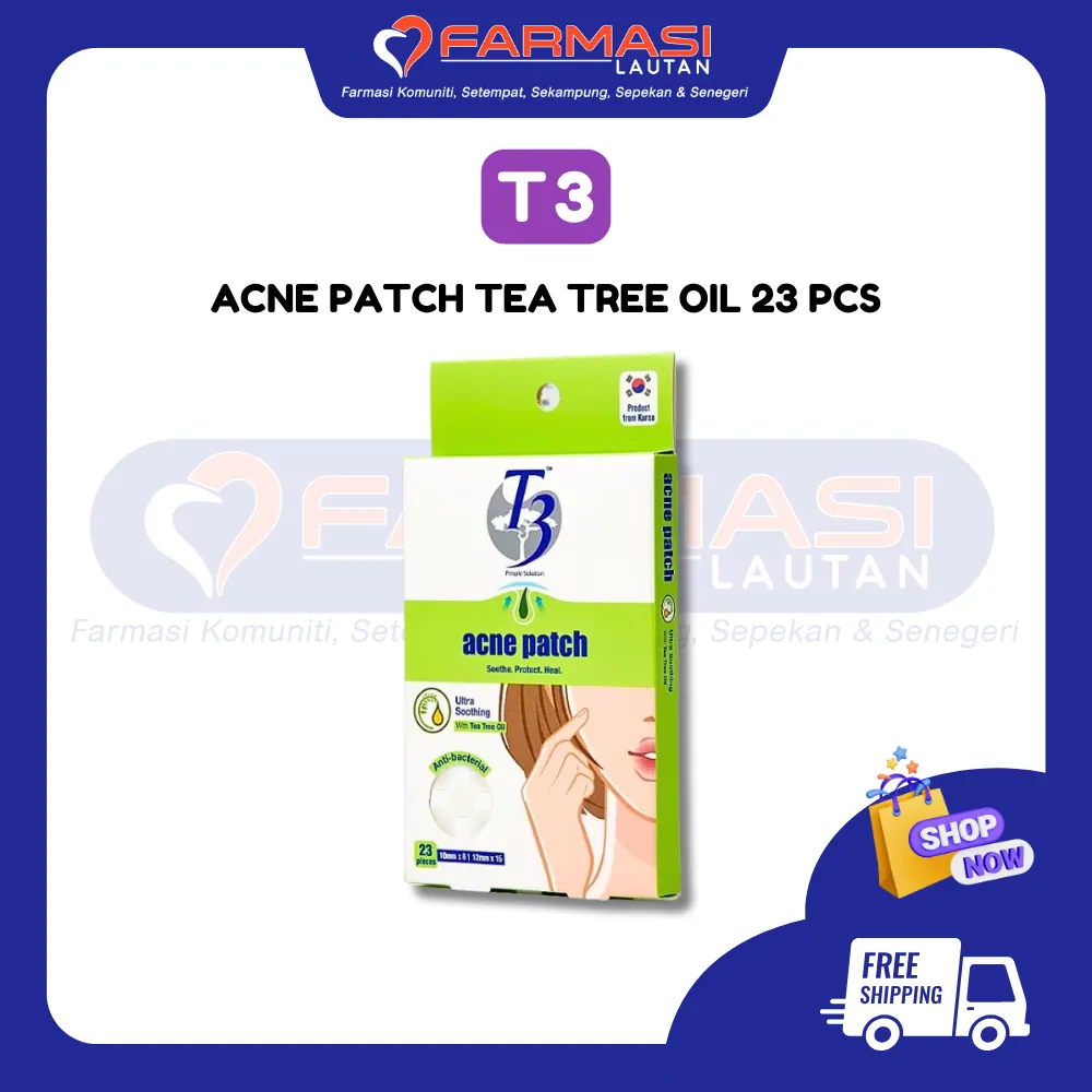 T3 ACNE PATCH TEA TREE OIL 23 PCS
