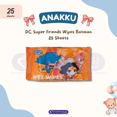 Anakku DC Super Friends Wipes Batman 25 Sheets