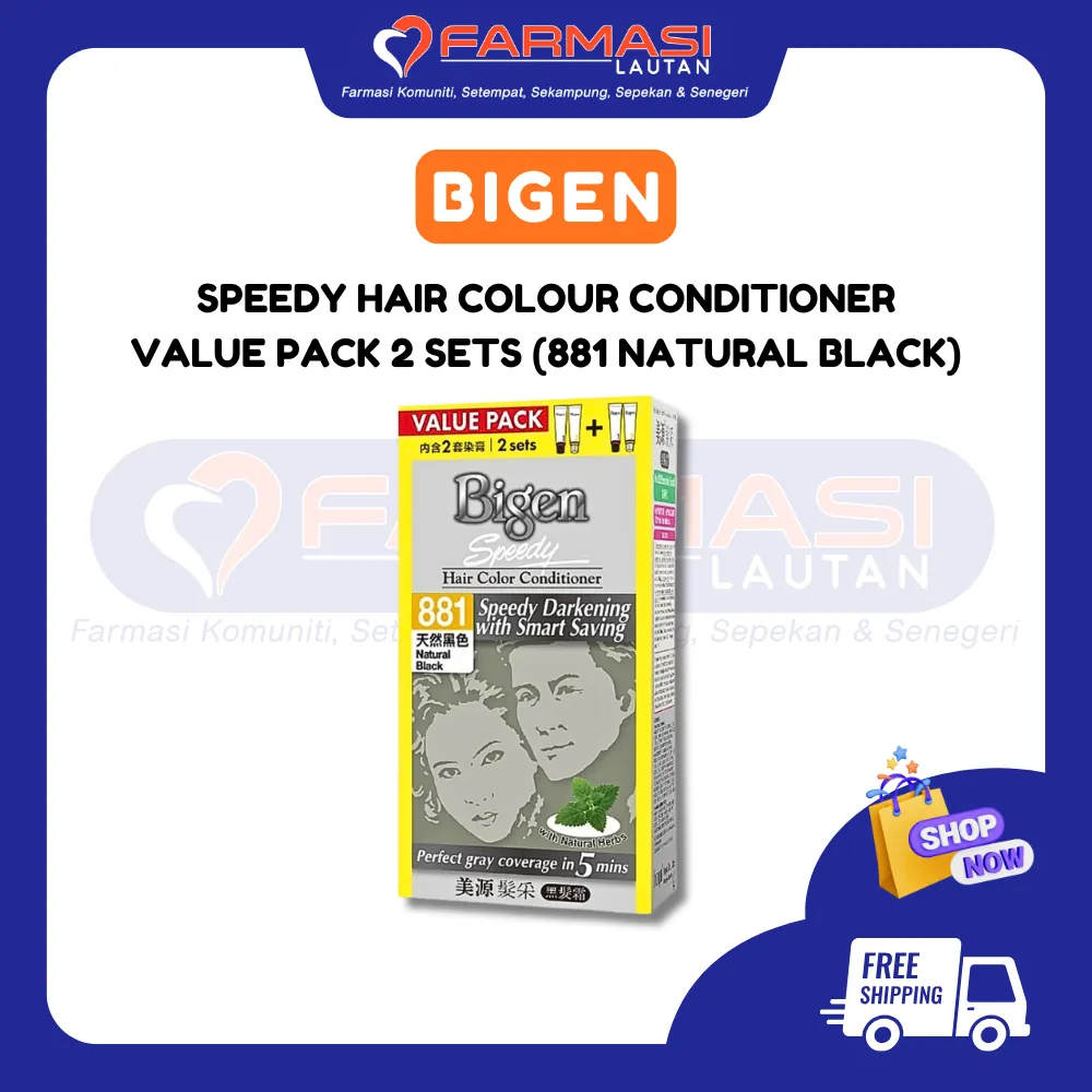BIGEN SPEEDY HAIR COLOR CONDITIONER NATURAL BLACK 80 G VP 2 SETS