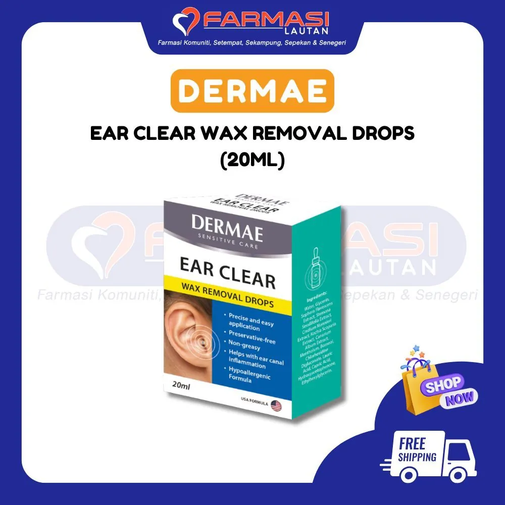 DERMAE EAR CLEAR WAX SOLUTION 20 ML