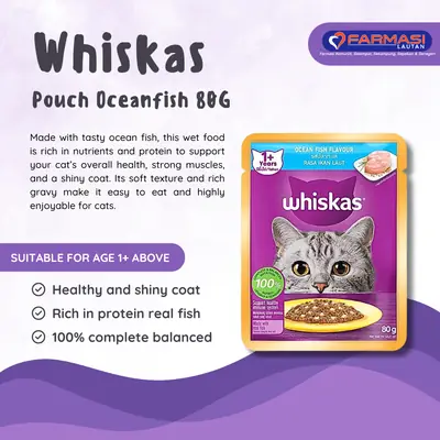 WHISKAS POUCH OCEANFISH 80 G