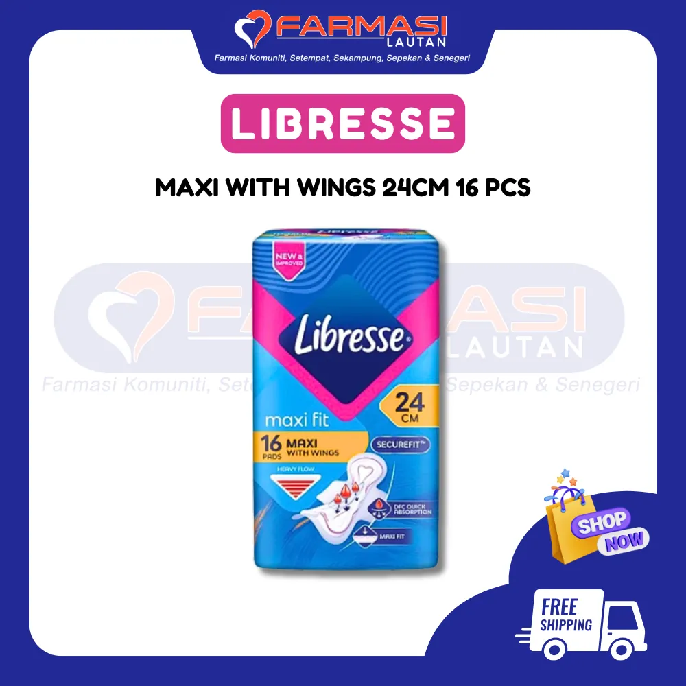 LIBRESSE MAXI WING 16 PADS