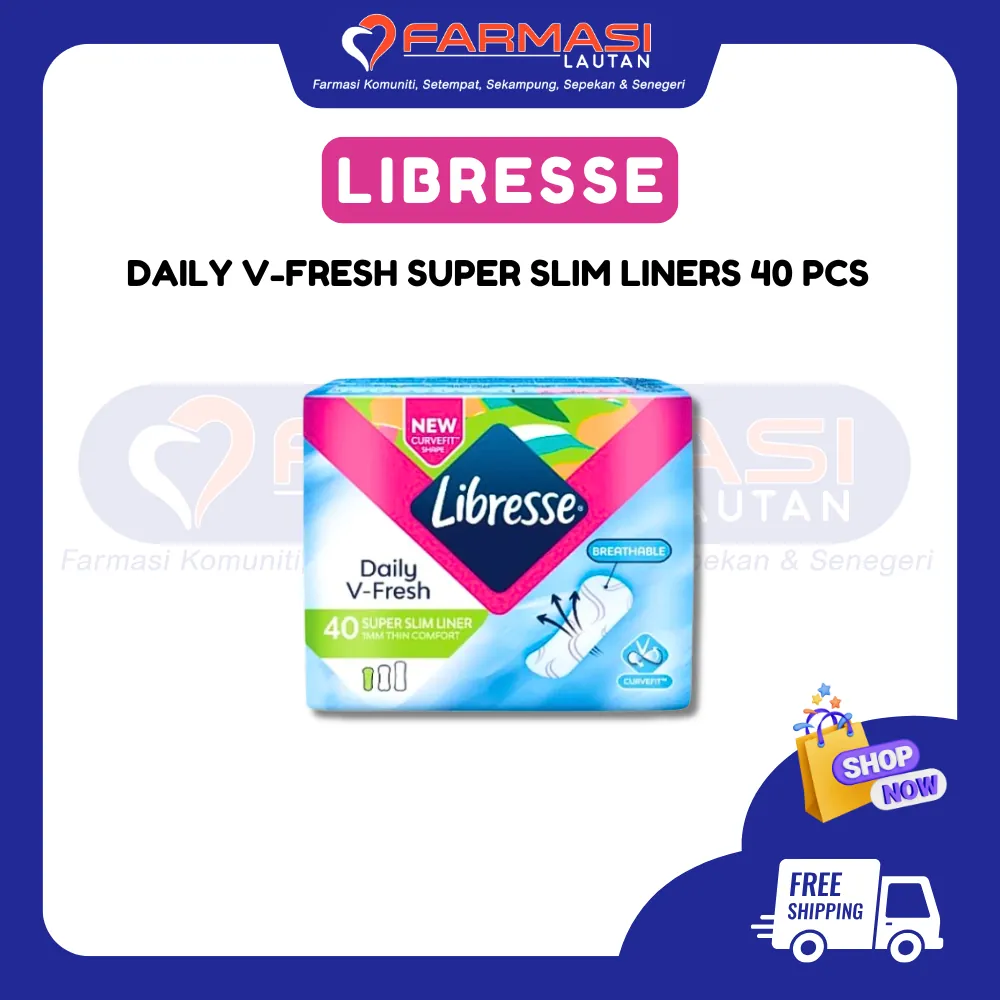 LIBRESSE SUPER SLIM PANTY LINER 40 PADS