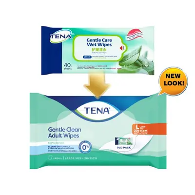 Tena Gentle Clean / Gentle Care Wet Wipe 40 PCS