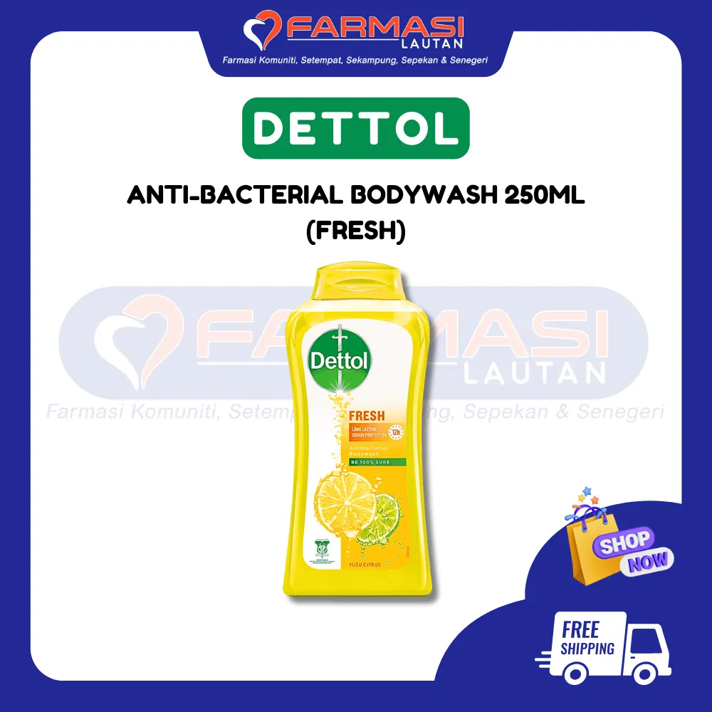 DETTOL ANTI-BACTERIAL BODYWASH FRESH 250 ML