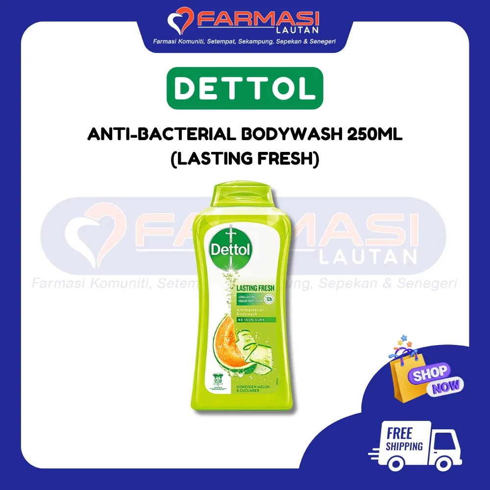 DETTOL ANTI-BACTERIAL BODYWASH SKINCARE/PROSKIN 250 ML