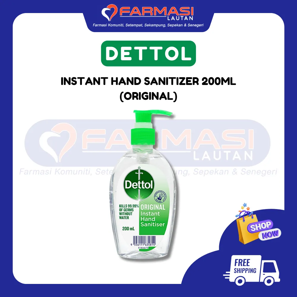 DETTOL INSTANT HAND SANITIZER ORIGINAL 200 ML