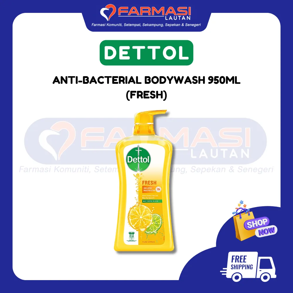 DETTOL ANTI-BACTERIAL BODYWASH FRESH 950 ML