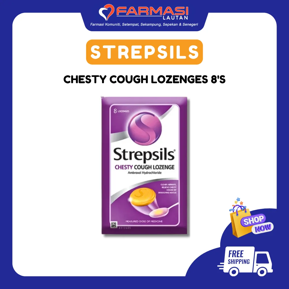 STREPSILS CHESTY COUGH 8 LZGS