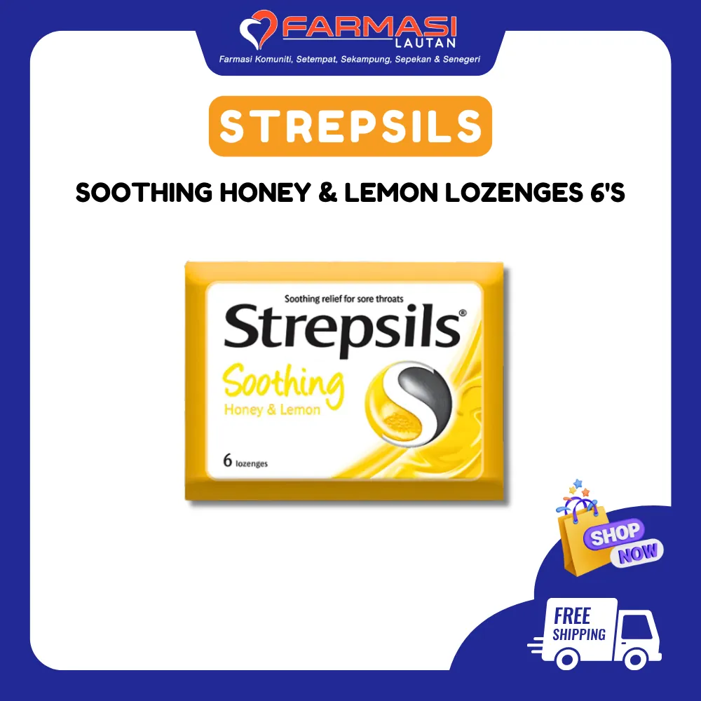 STREPSILS SOOTHING HONEY & LEMON 6 LZGS