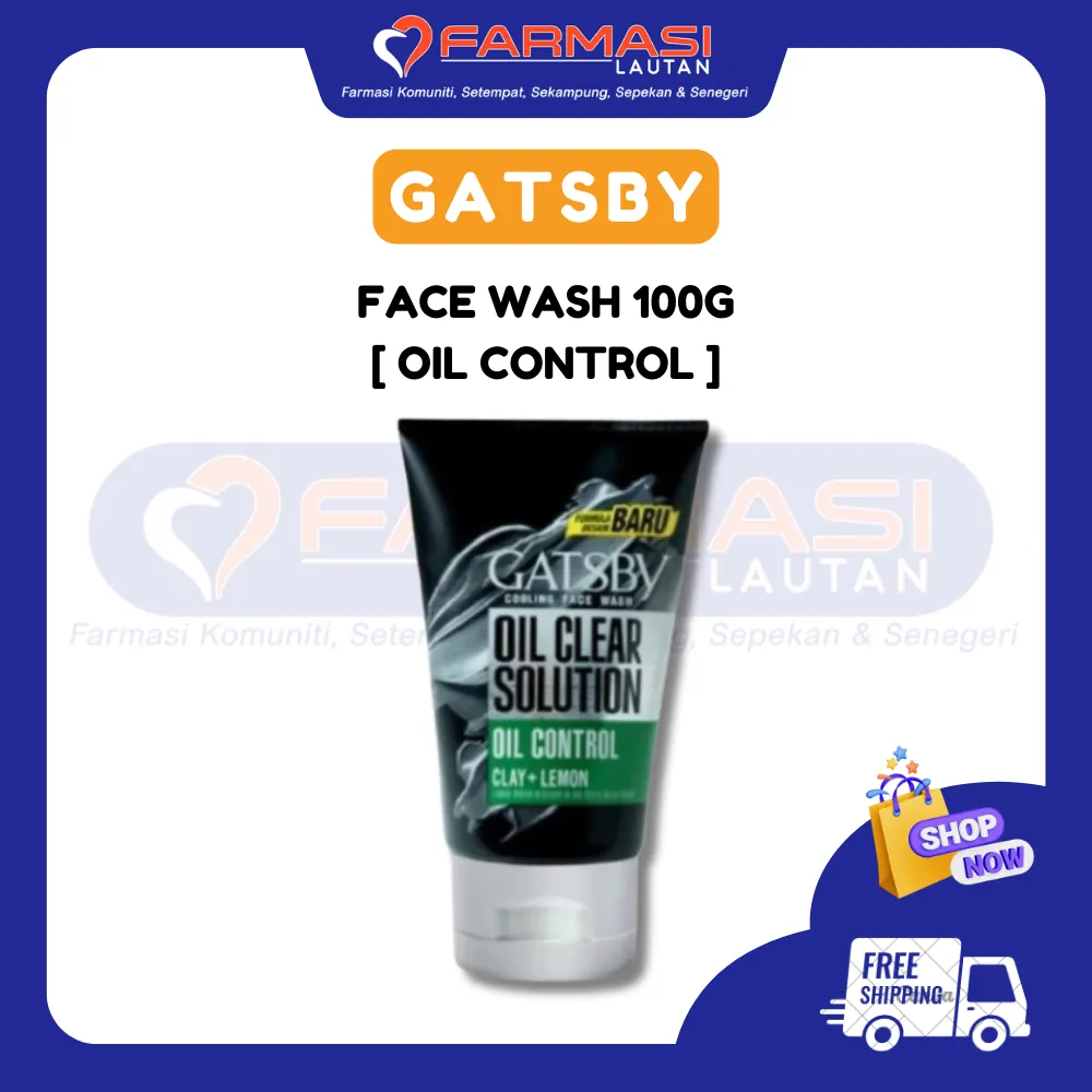 GATSBY COOLING FACE WASH OIL CONTROL 100 G