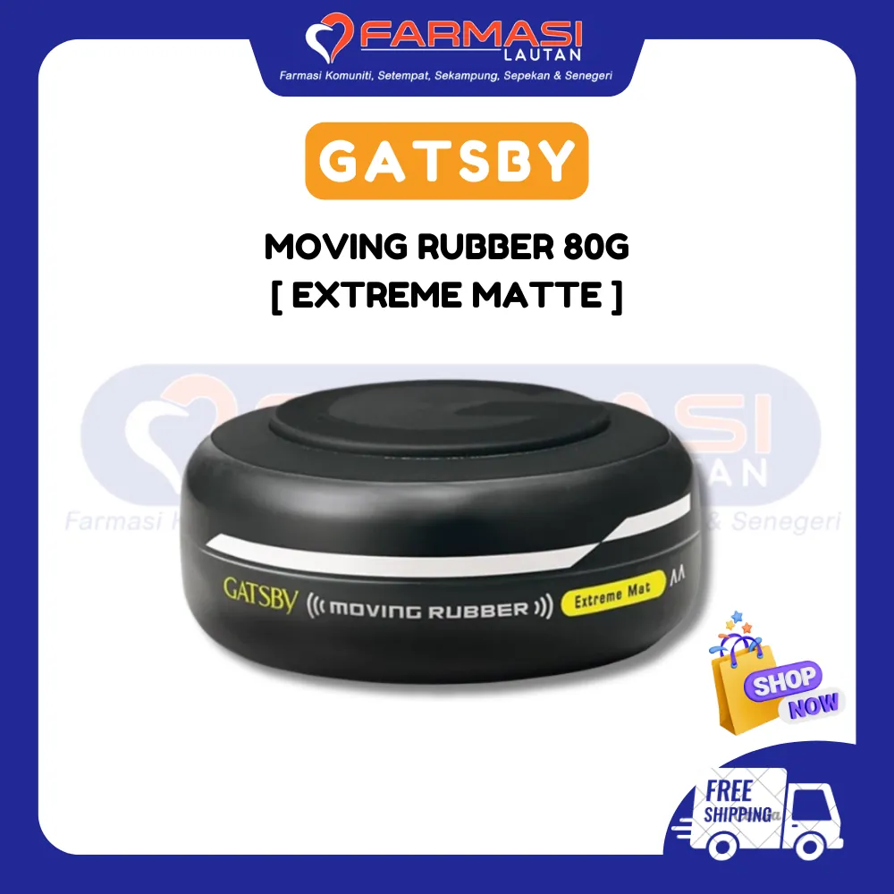 GATSBY MOVING RUBBER EXTREME MATTE 80 G