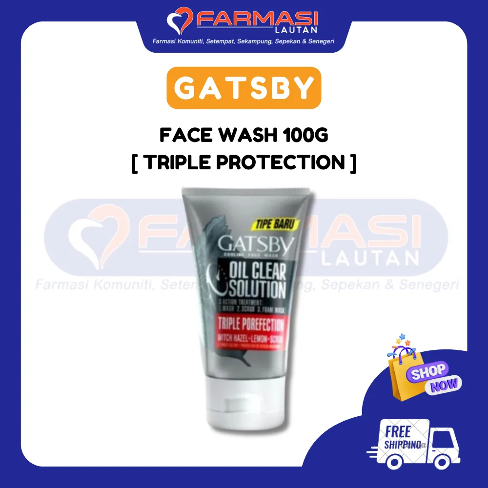 GATSBY COOLING FACE WASH TRIPLE POREFECTION 100 G