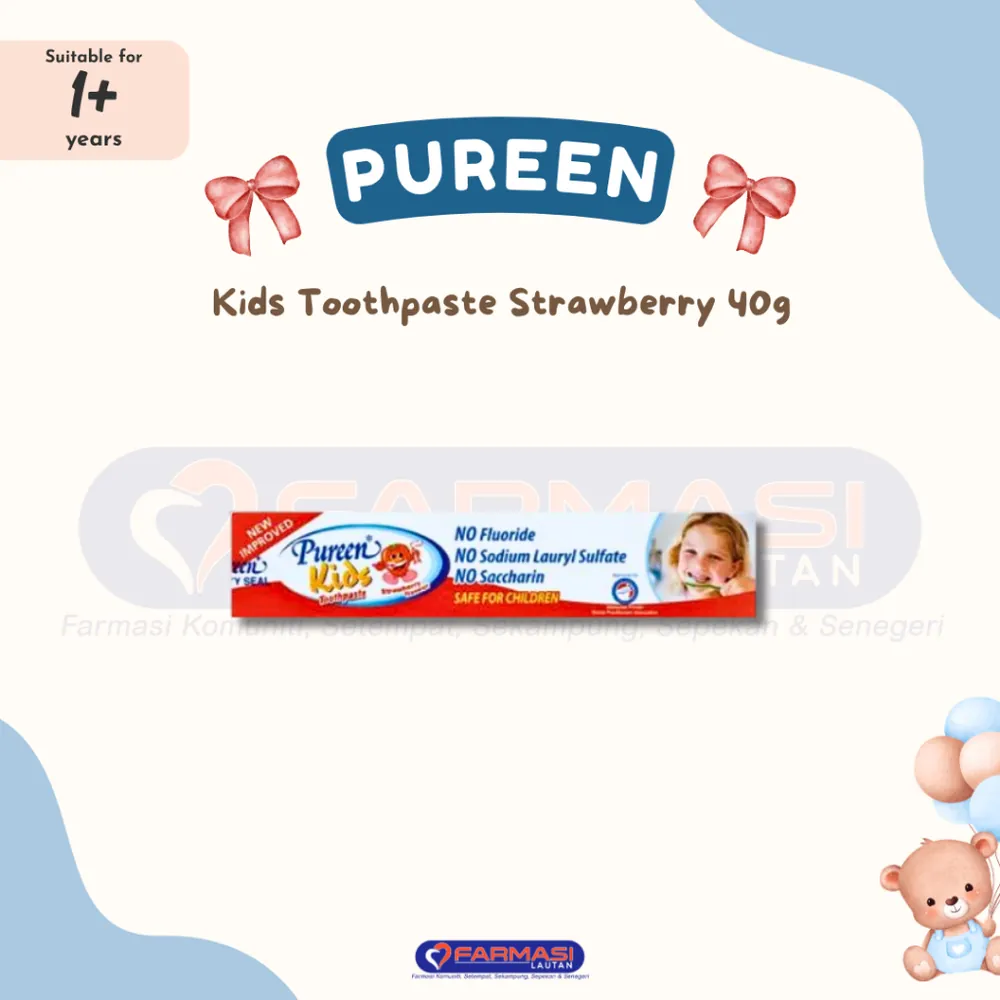 PUREEN KIDS TOOTHPASTE STRAWBERRY 40 G