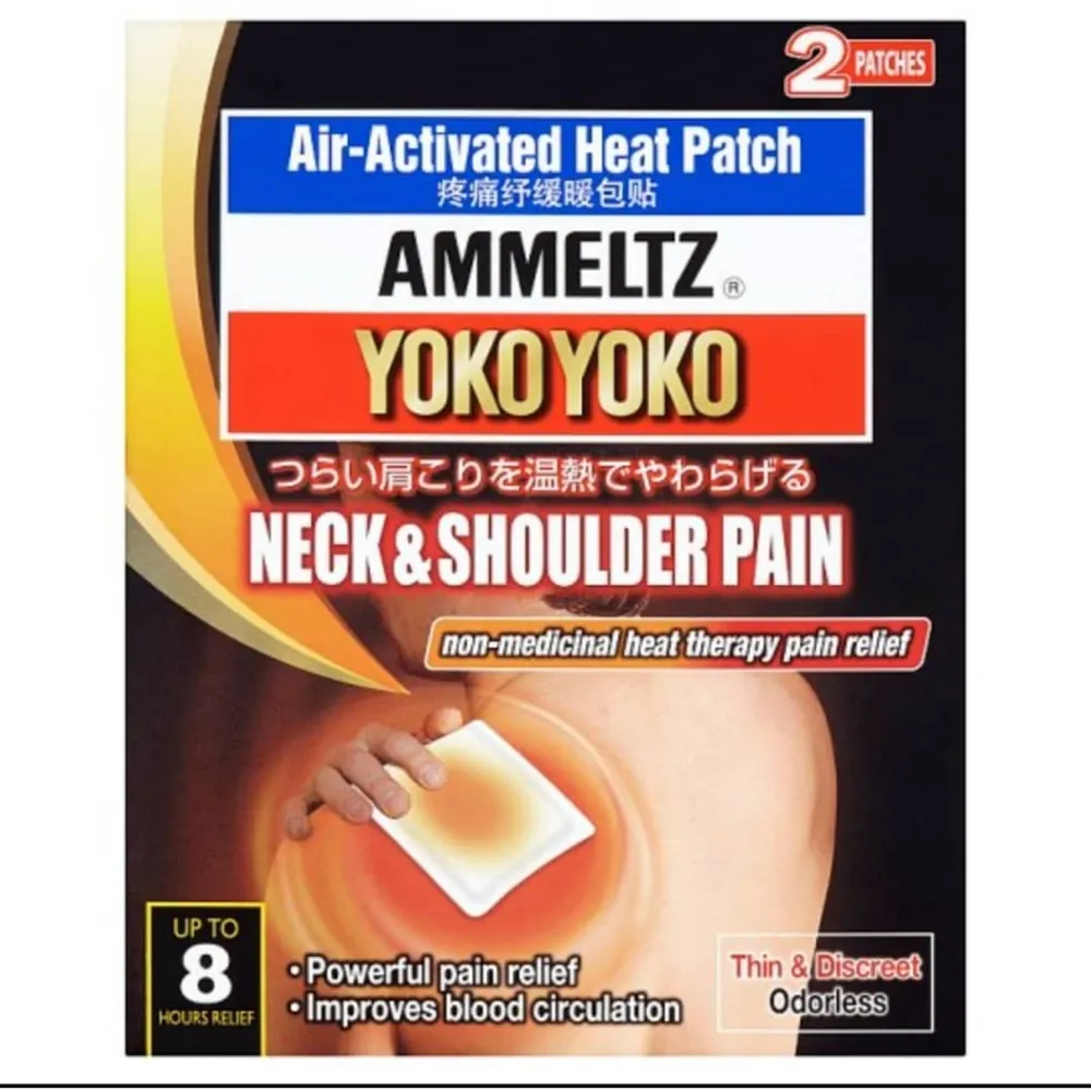 AMMELTZ HEAT PATCH FOR NECK & SHOULDER PAIN 2 PATCHES