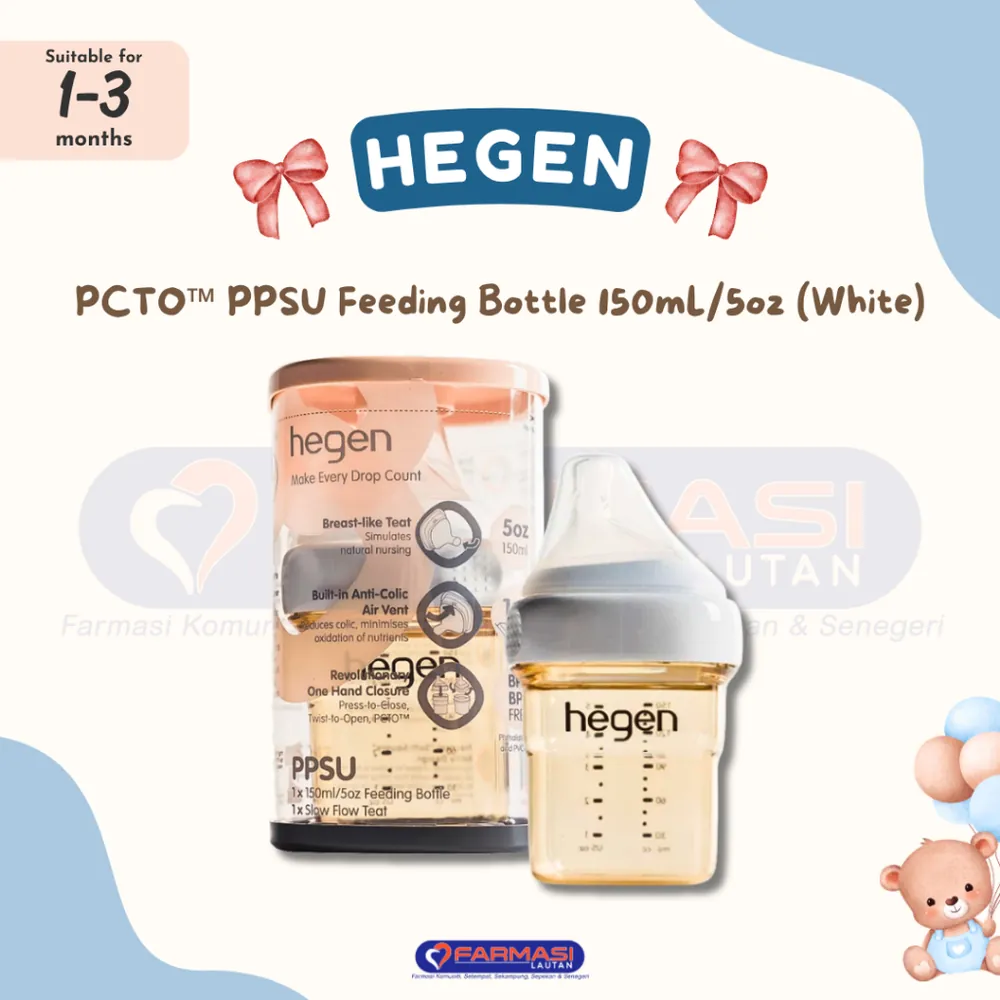HEGEN PPSU FEEDING BOTTLE 1+ MONTHS 150 ML