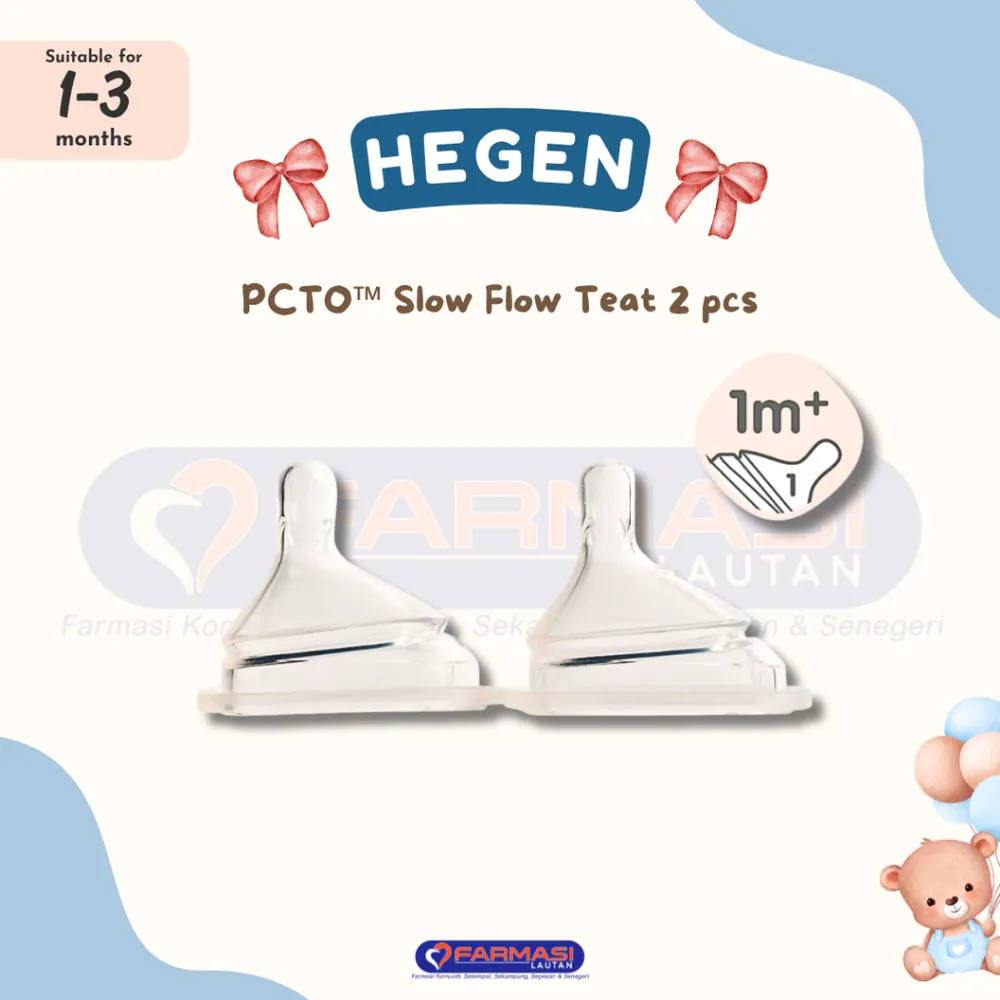 HEGEN SLOW FLOW TEATS 1 M+ 2 PCS