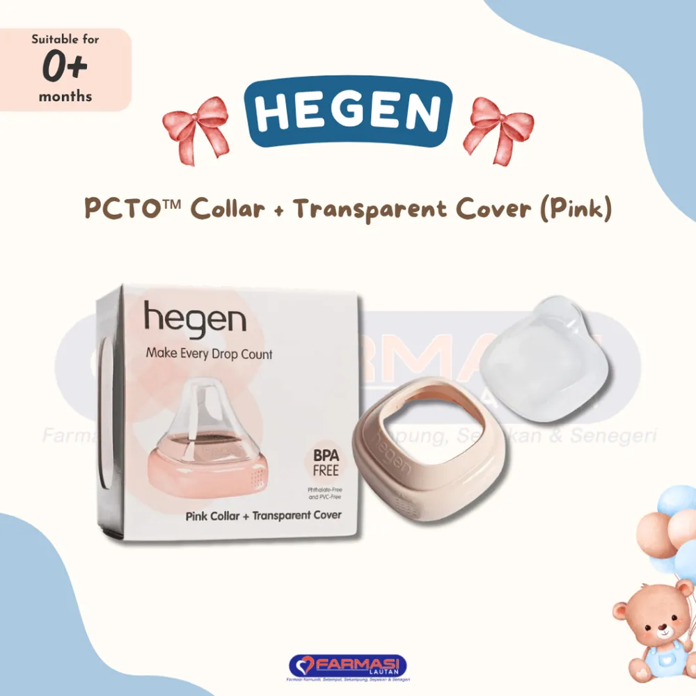 HEGEN COLLAR + TRANSPARENT COVER PINK 1'S