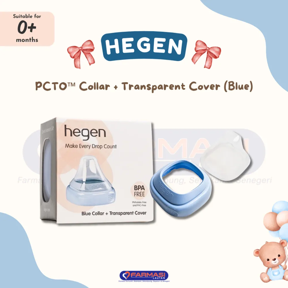 HEGEN COLLAR + TRANSPARENT COVER BLUE1'S