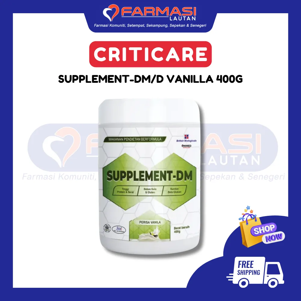 CRITICARE SUPPLEMENT-DM/D VANILLA 400 G
