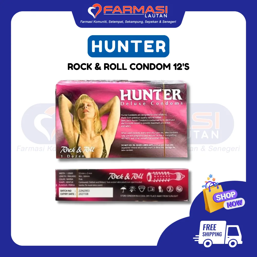 HUNTER ROCK & ROLL 12 CONDOMS